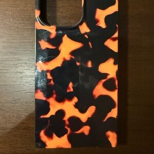 Flaunt iPhone 15 Pro Max + Mag Safe  Square Tortoise print Phone Case with ring